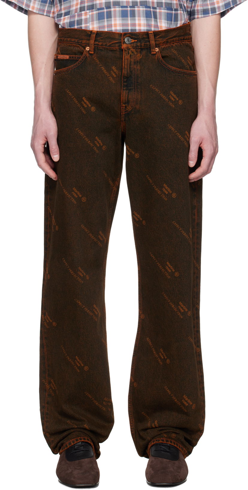 Jeans Martine Rose Martine Rose Relaxed Fit Jeans Brun | 229WD06204