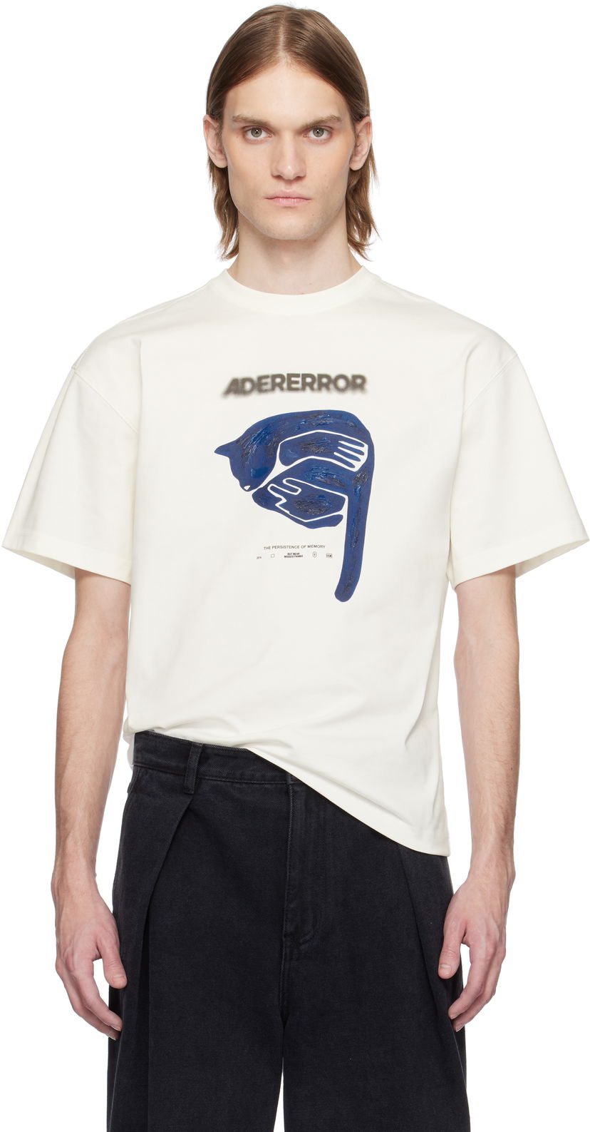 T-shirt ADER ERROR ADER error Printed T-Shirt Vit | BO01SSTS0115OW