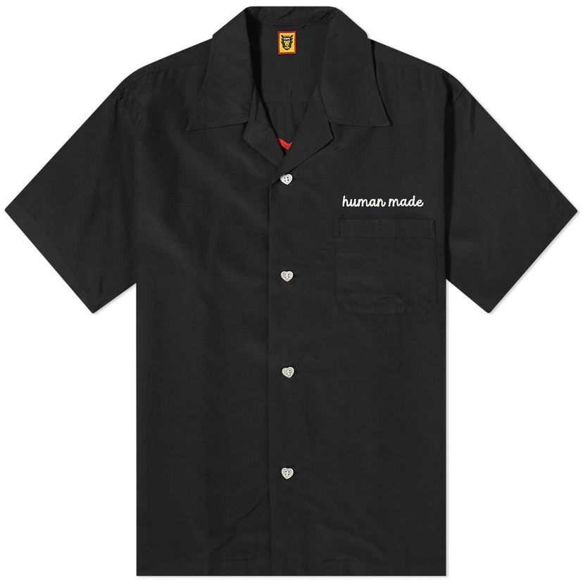 Skjorta Human Made Vacation Shirt With Short Sleeves And Chest Pocket Svart | HM27SH023-B