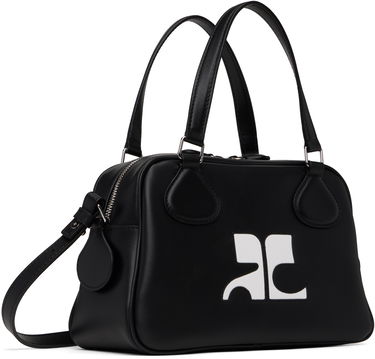 Handväska Courrèges Courrèges Reedition Leather Bowling Bag Svart | PERGSA062CR0065, 4