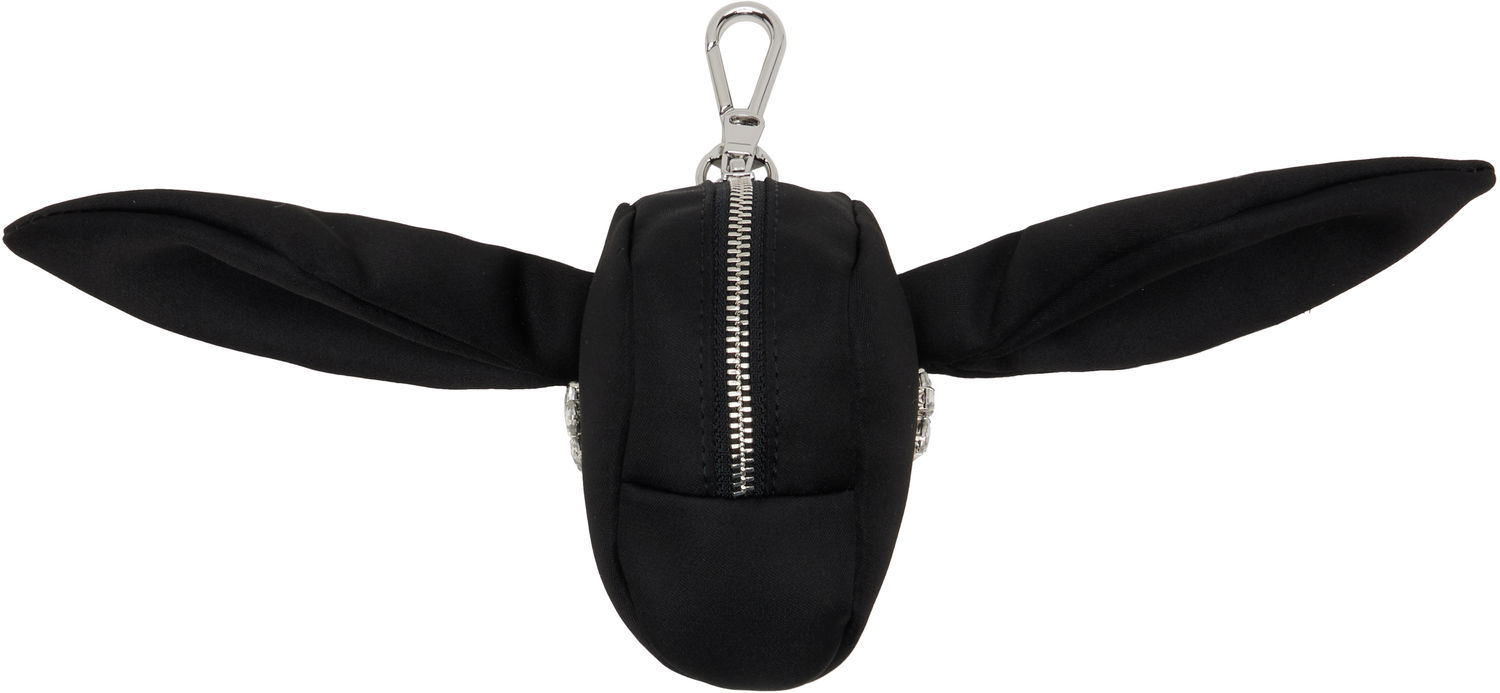 Nyckelringar Simone Rocha Simone Rocha Satin Hare Coin Purse Bag Charm Svart | COINPURSE1 0812, 1