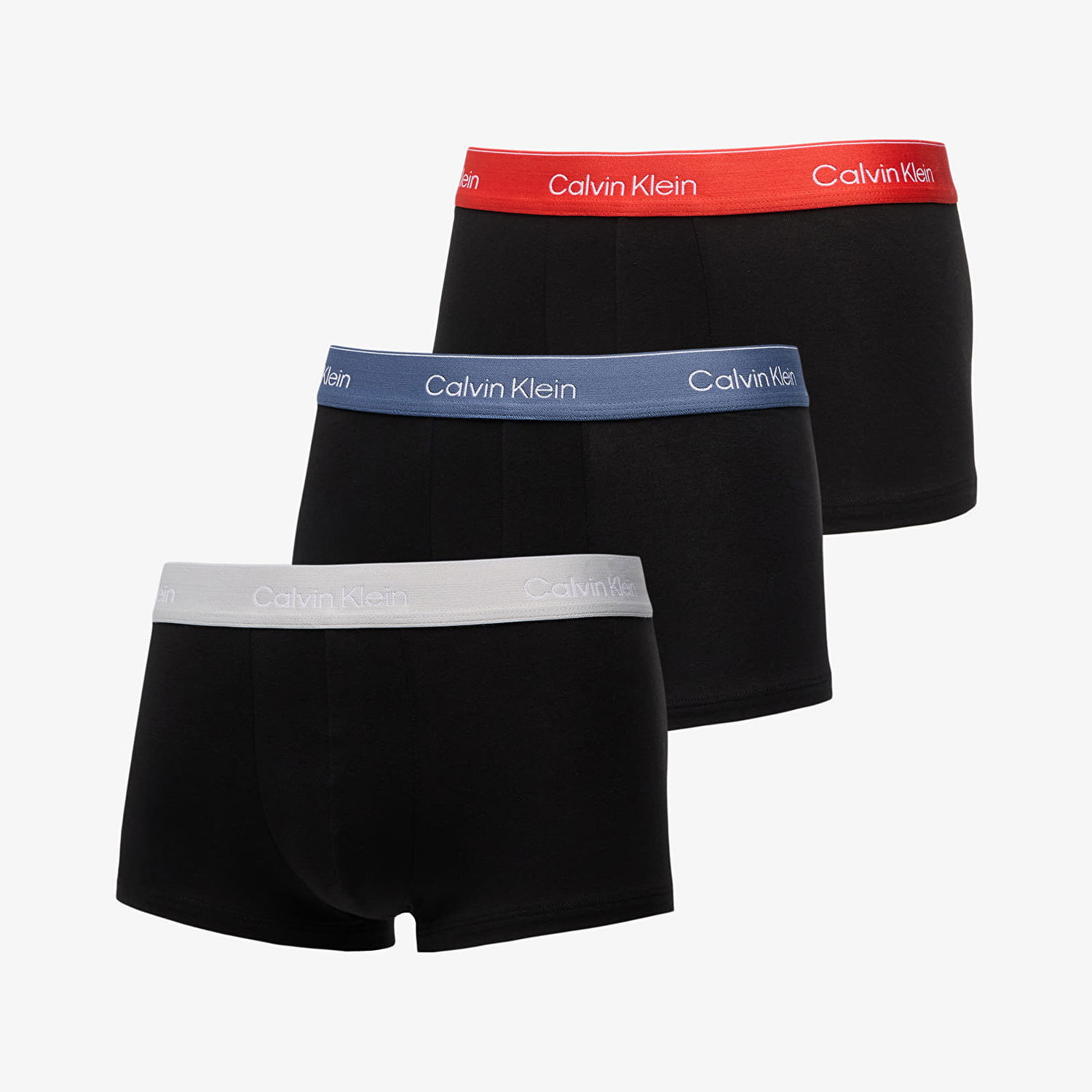 Boxare CALVIN KLEIN Calvin Klein Low Rise Trunk 3-Pack Svart | LV00NB4389 VQO, 0
