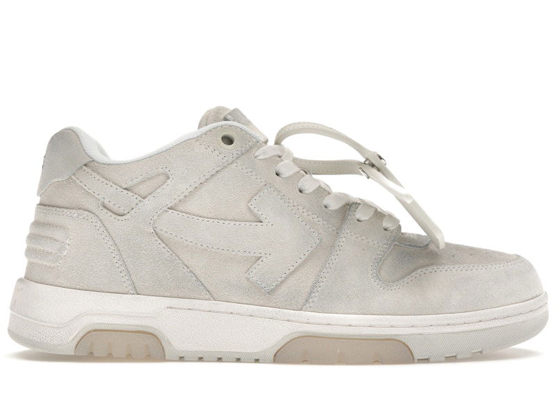 Sneakers och skor Off-White Out of Office "OOO" Low Tops Vanilla White Suede Grå | OMIA189S23LEA0110101, 0