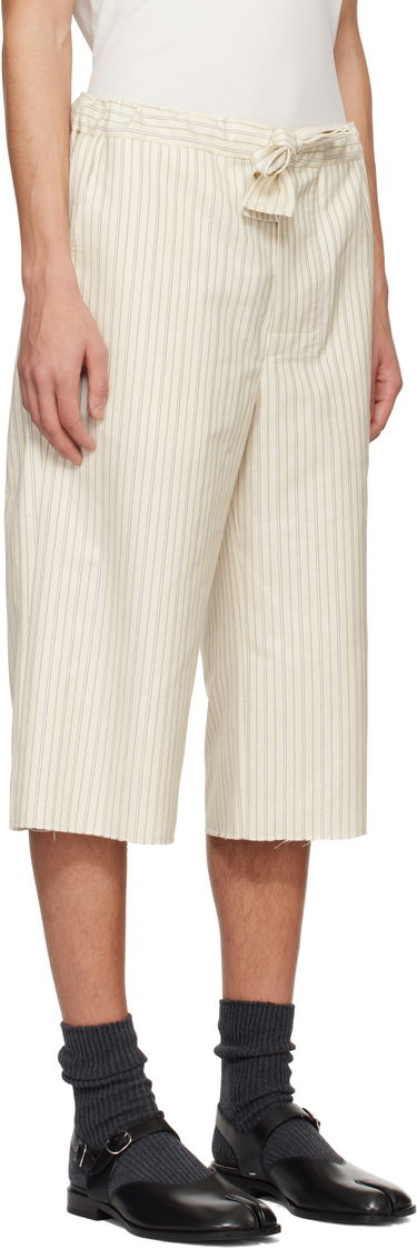 Shorts Maison Margiela Maison Margiela Striped Lounge Shorts Beige | S50MU0080 S76507, 1