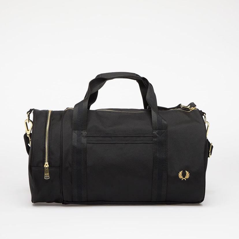 Resväska Fred Perry Fred Perry Textured Nylon Barrel Bag Svart | L9257 102