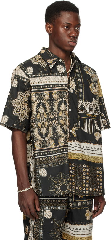 Skjorta ISABEL MARANT Isabel Marant Garlonn Patchwork Print Shirt Svart | 25PCH0216HA-C1I09H, 1