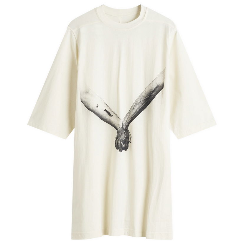 T-shirt Rick Owens Rick Owens Jumbo Graphic T-Shirt, Size Large Vit | RR01E5238-JNCP3-2109