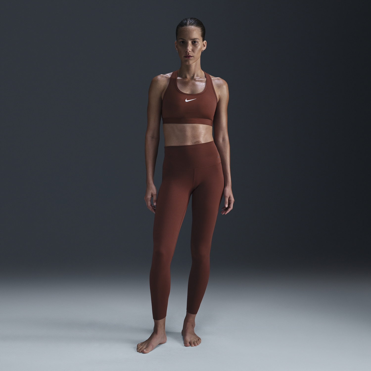 Damasker Nike Zenvy High-Waisted Leggings Brun | DQ6013-218, 0