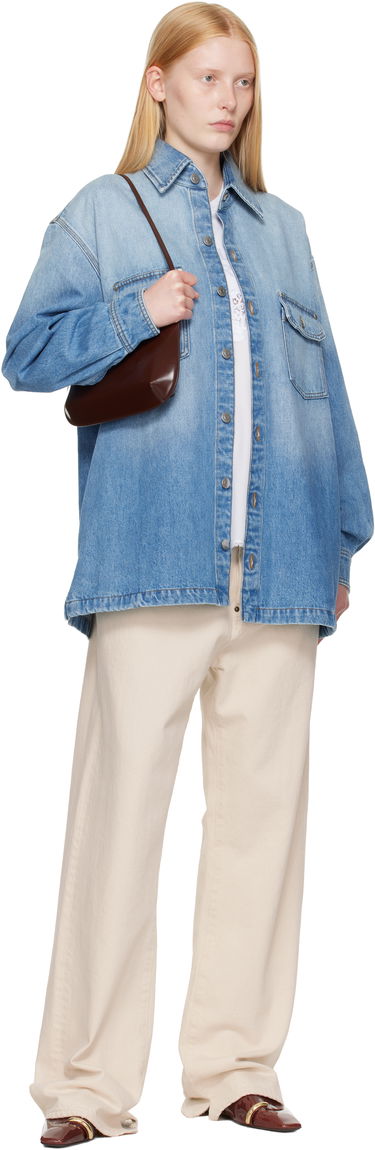 Skjorta Stella McCartney Stella McCartney Iconic Denim Shirt Blå | 6D04113SQH27, 3