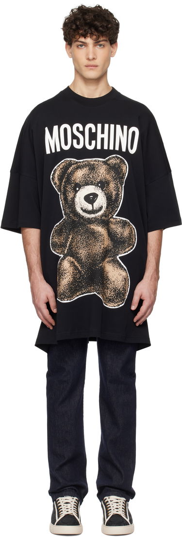T-shirt Moschino Moschino Oversized Teddy Bear Graphic Tee Svart | 251ZZV071202441555, 0