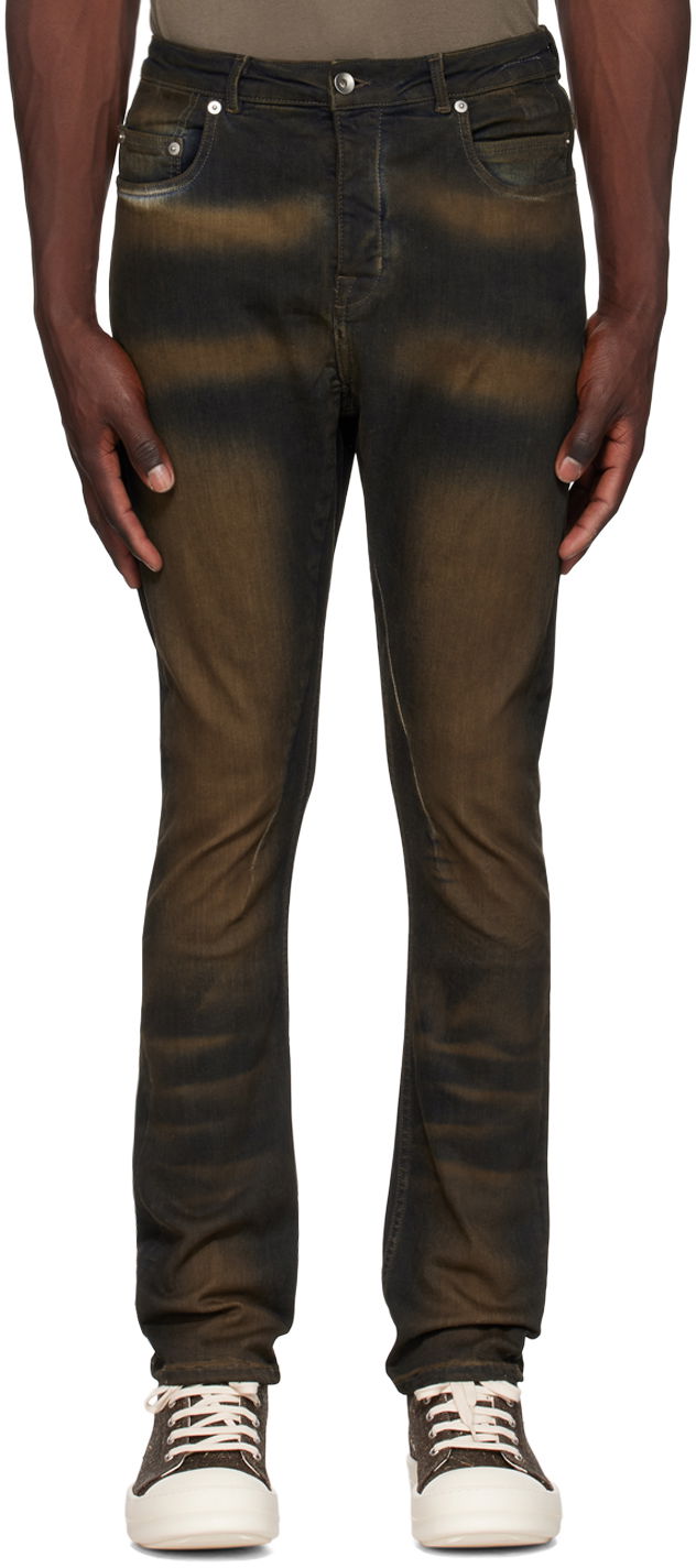 Jeans Rick Owens DRKSHDW Detroit Jeans Brun | DU02C5366 SDM, 0