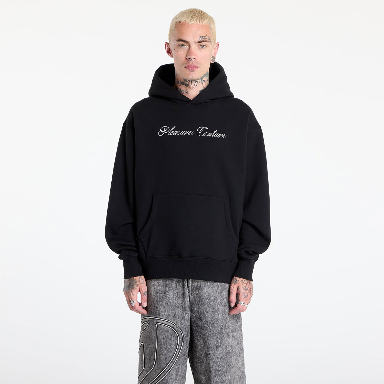 Sweatshirt Pleasures PLEASURES Bliss Hoodie Svart | P25JC007-BLACK, 0