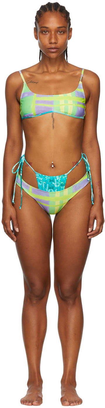 Badkläder Collina Strada Collina Strada Recycled Nylon Bikini Flerfärgad | XX2117, 0