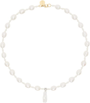 Halsband Simone Rocha Simone Rocha Staccato Pendant Pearl Necklace Vit | NKS82 0913, 0
