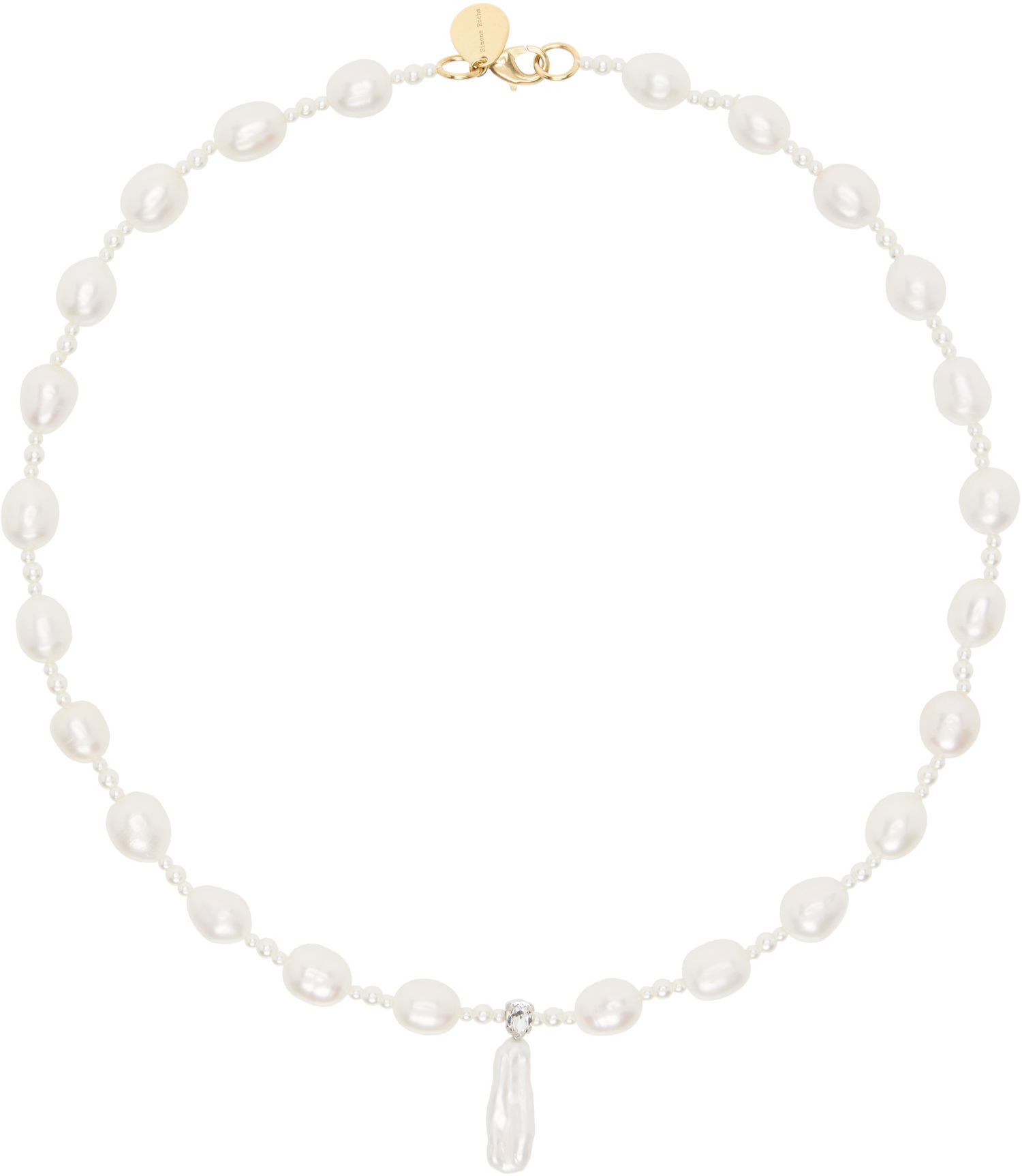 Halsband Simone Rocha Simone Rocha Staccato Pendant Pearl Necklace Vit | NKS82 0913, 0