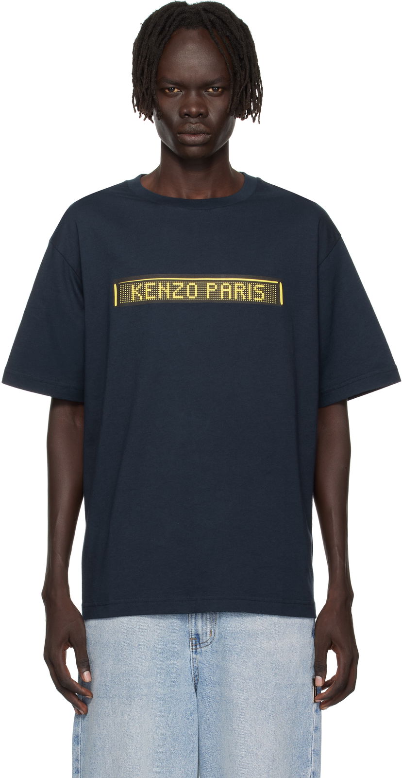 T-shirt KENZO Kenzo 'KENZO City' Oversized T-Shirt Mörkblå | FF65TS4534SG