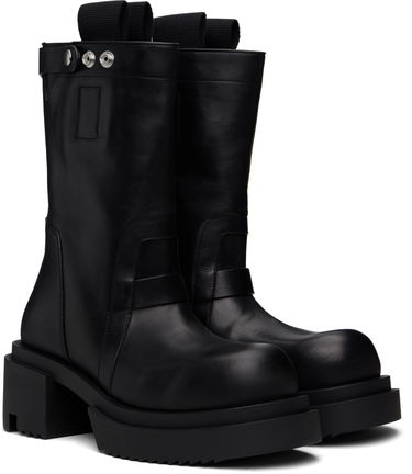 Kläder Rick Owens Rick Owens Hollywood Low Bogun Pull-On Boots Svart | RU01E5804 LOO, 3