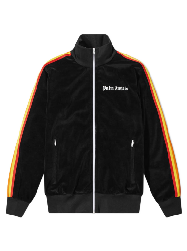Jacka Palm Angels Rainbow Taped Track Jacket Svart | PMBD001C99FAB0021001