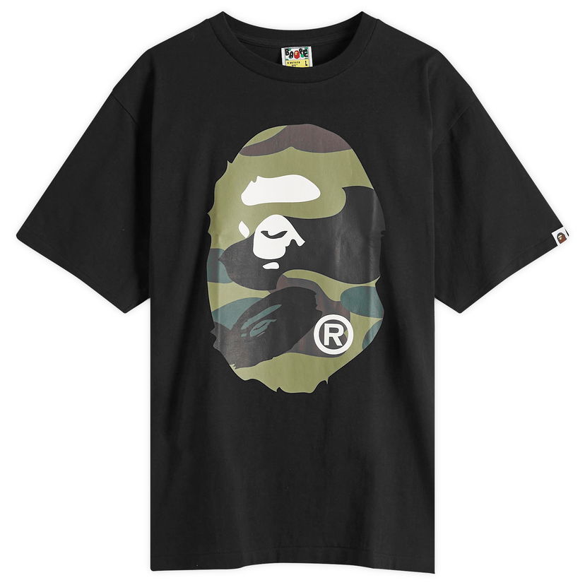 T-shirt BAPE Giant 1St Camo Big Ape Head T-Shirt, Size Large Svart | 001TEL301015M-BGN