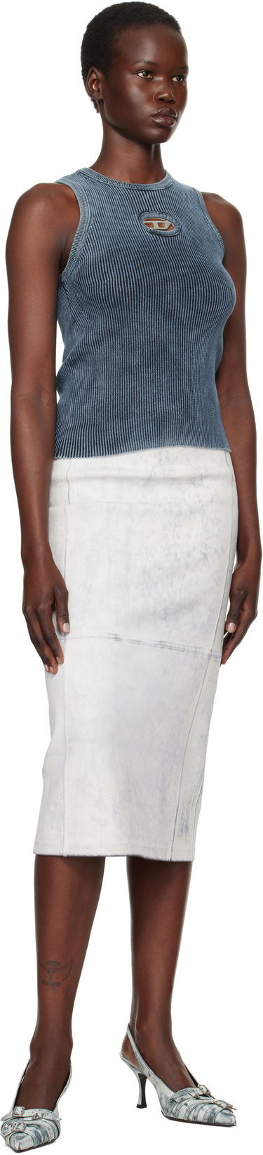 Linne Diesel Anchor Slim-Fit Tank Top Blå | A14817 0ANAH, 3