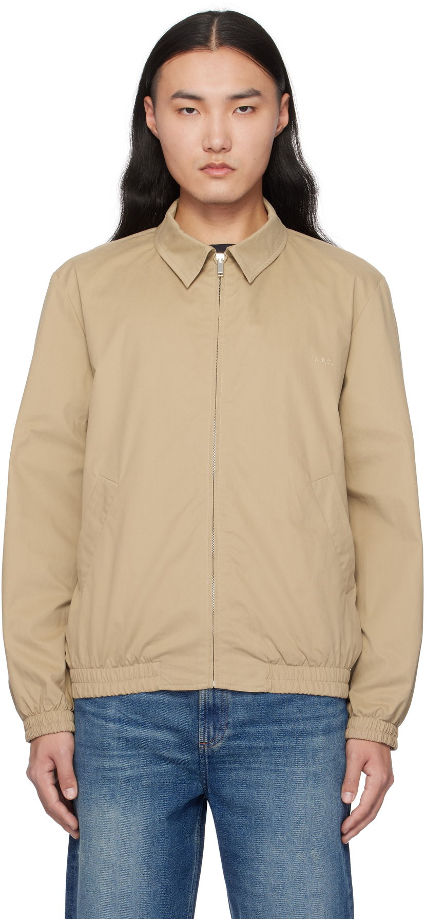 Bomberjacka A.P.C. Bomber Jacket Beige | COGZR-H02922