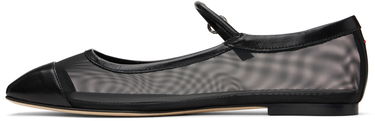 Kläder Aeyde Aeyde Uma Mesh Toe-Cap Ballerina Flats Svart | A11-FL-RKLS08FL181-SS25-800-007, 2