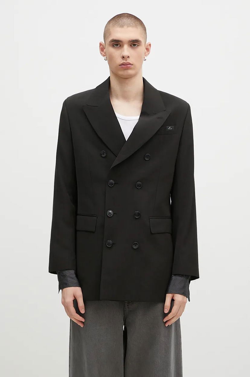 Rockar Martine Rose Double Breasted Short Coat Svart | 328WT05006