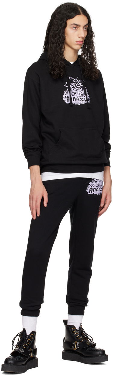 Träningsbyxor Anna Sui Anna Sui Mushroom Lounge Pants Svart | MT1023A40, 3