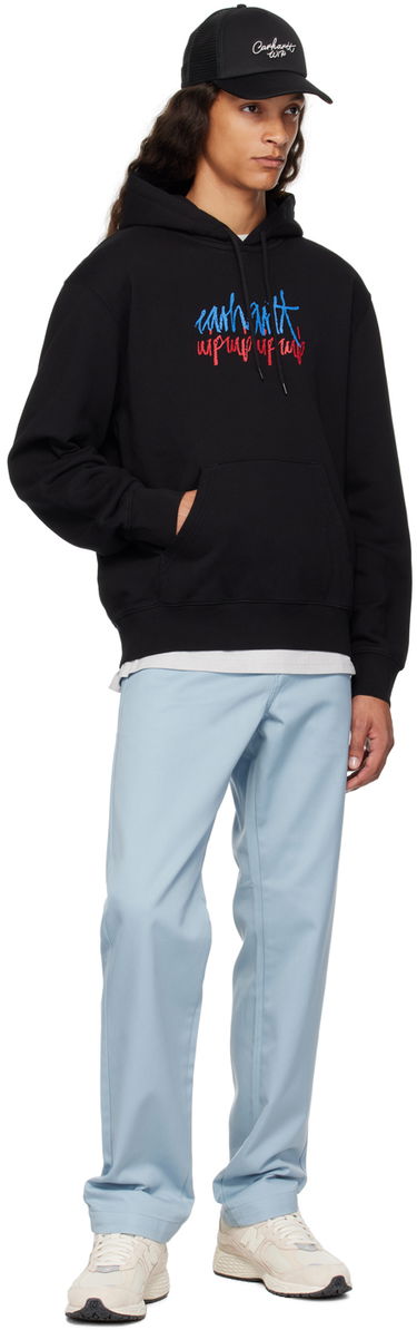 Sweatshirt Carhartt WIP Stereo Script Black Hoodie Svart | I033624, 3