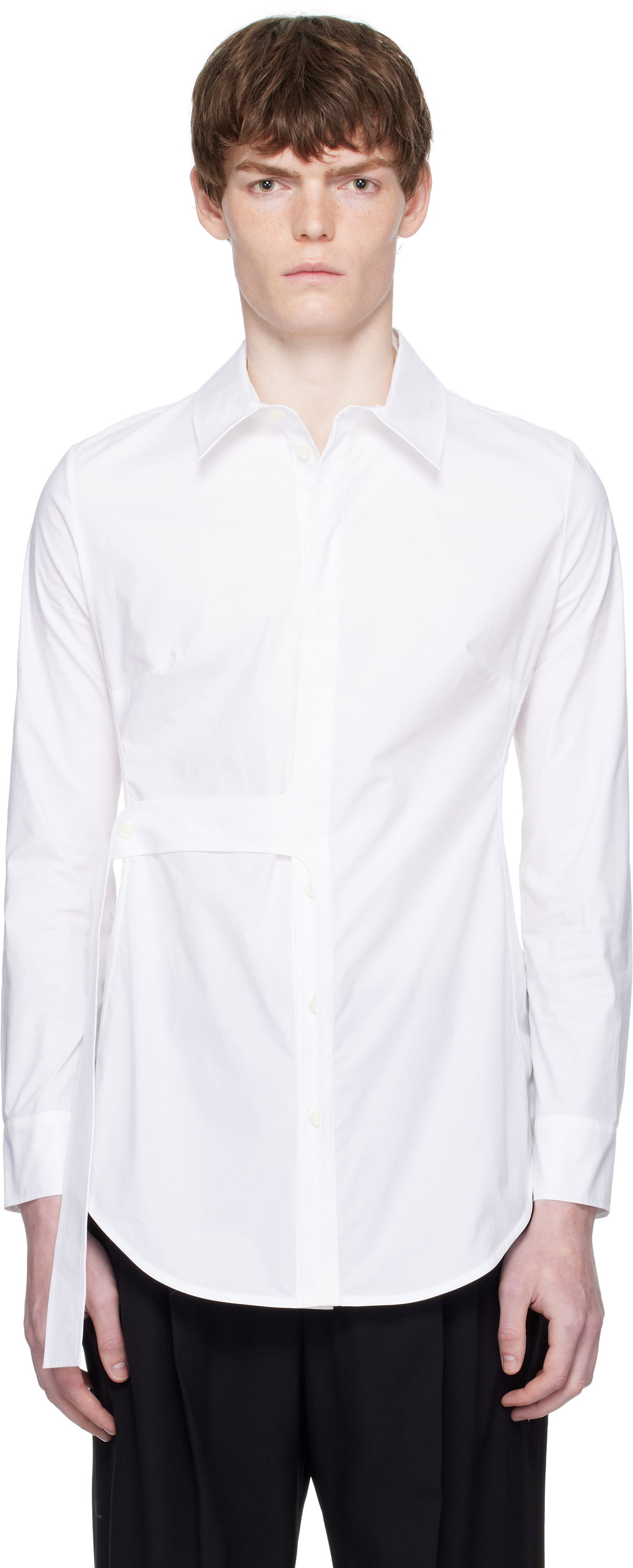 Skjorta Jean Paul Gaultier Jean Paul Gaultier Strap Shirt Vit | 25/03-W-ST028-C071-01, 0