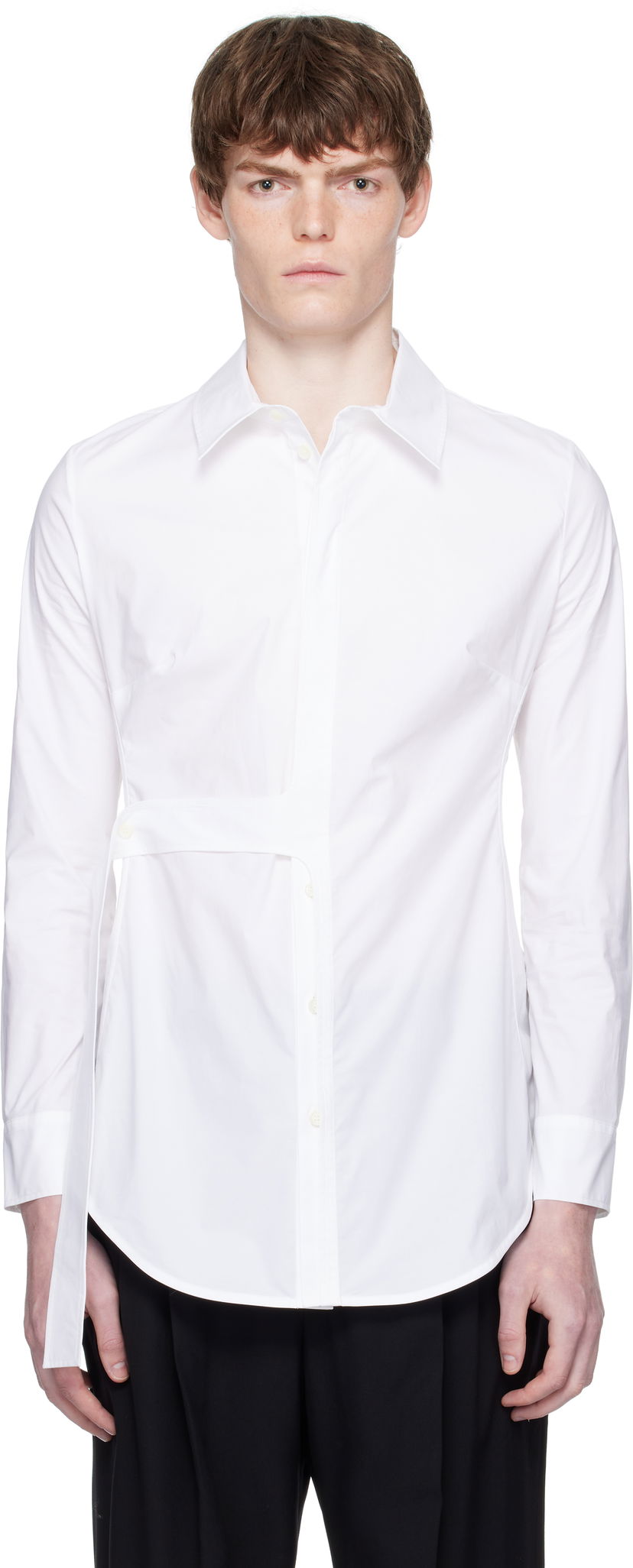 Skjorta Jean Paul Gaultier Jean Paul Gaultier Strap Shirt Vit | 25/03-W-ST028-C071-01