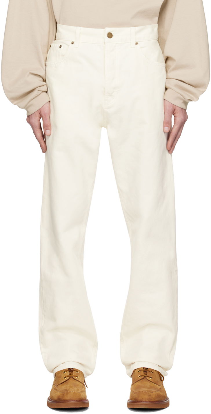 Jeans Fear of God ESSENTIALS 5-Pocket Jeans Beige | 130BT234111F