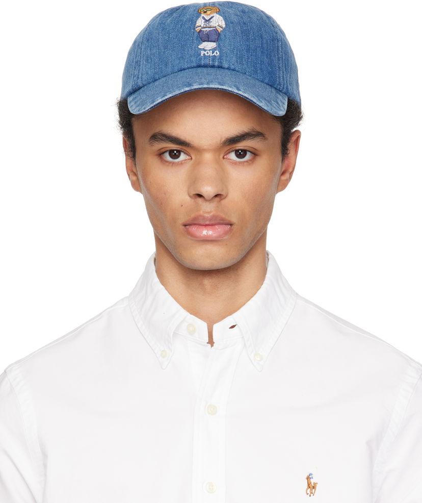 Keps Polo by Ralph Lauren Ralph Lauren Embroidered Denim Cap Blå | 710969639001