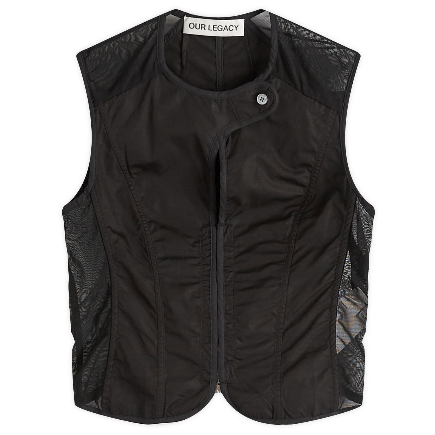 Väst OUR LEGACY Our Legacy All Day Poplin Corset Vest Top, X-Small Svart | W2252CVB, 1