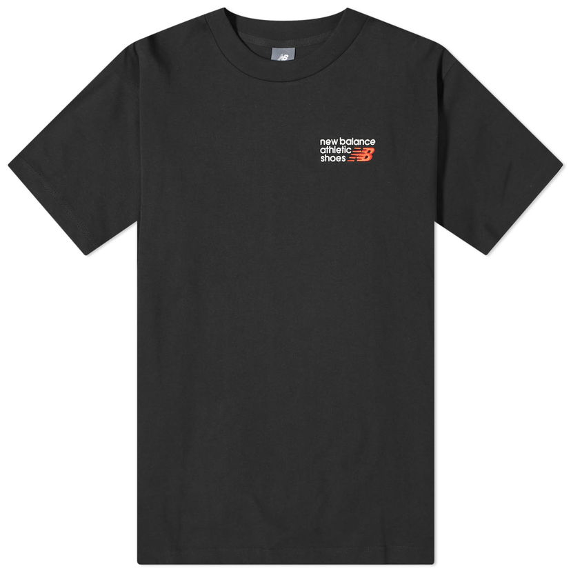 T-shirt New Balance Men's NB Athletics Premium Logo Relaxed Tee Black Svart | MT41908-BK