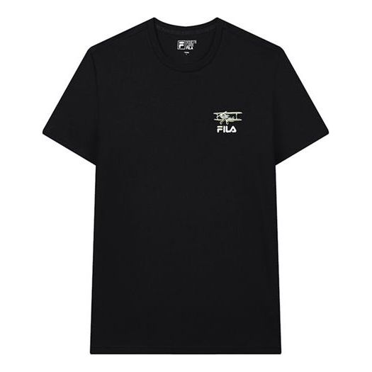 T-shirt FILA Graphic Print Tee Svart | F11M138151F-BK, 0