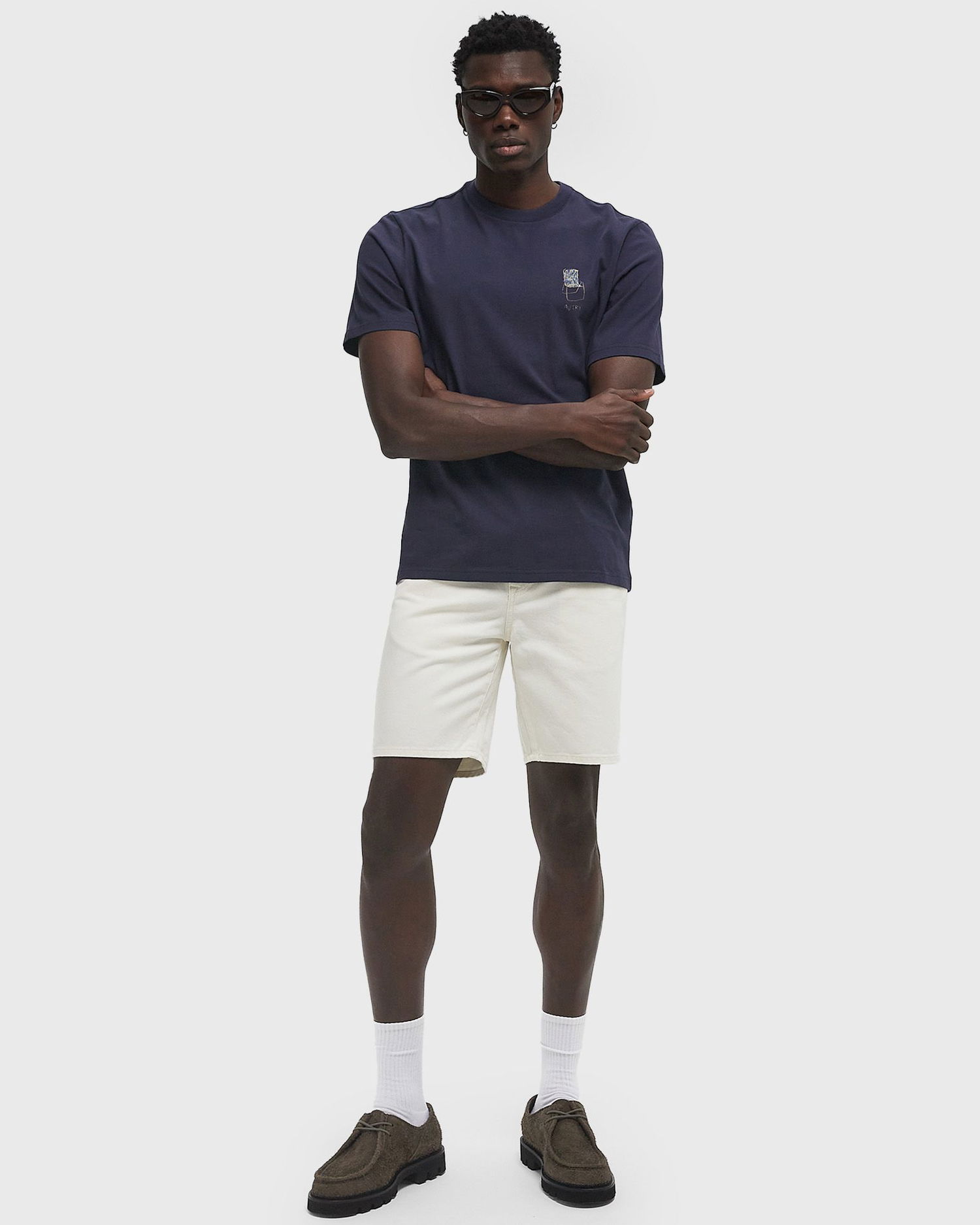 Shorts Lacoste Lacoste Straight Fit Denim Bermuda Shorts Vit | FH9932-70V, 1
