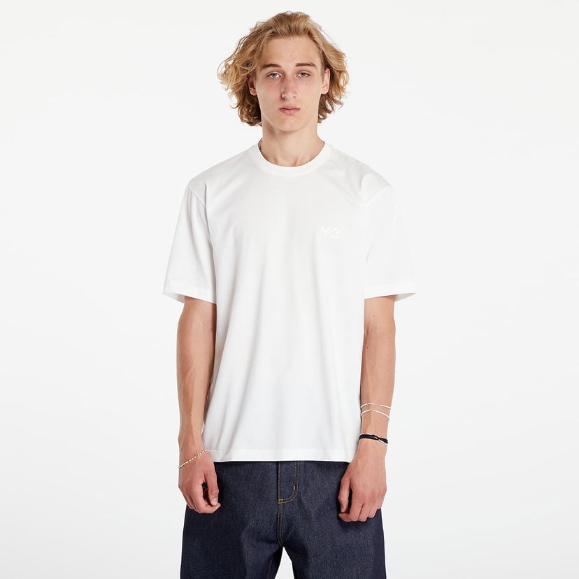 T-shirt Y-3 Regular Short Sleeve Tee Core White Vit | JD9829
