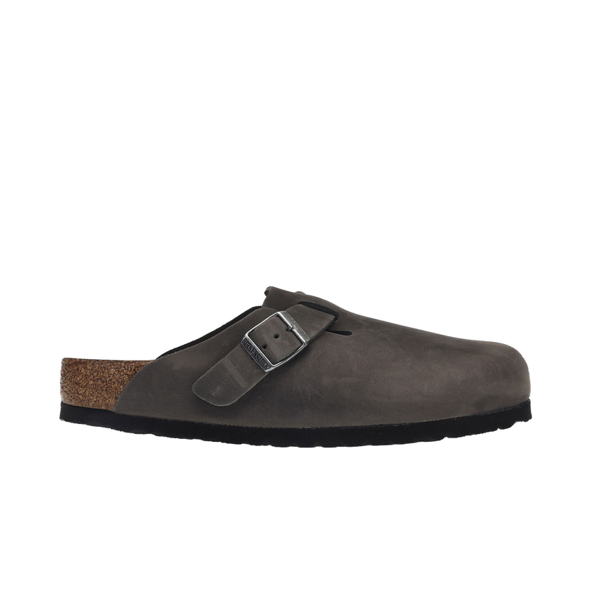 Sneakers och skor Birkenstock Boston Soft Footbed Oiled Leather Iron Grey Grå | 1013255/1013256