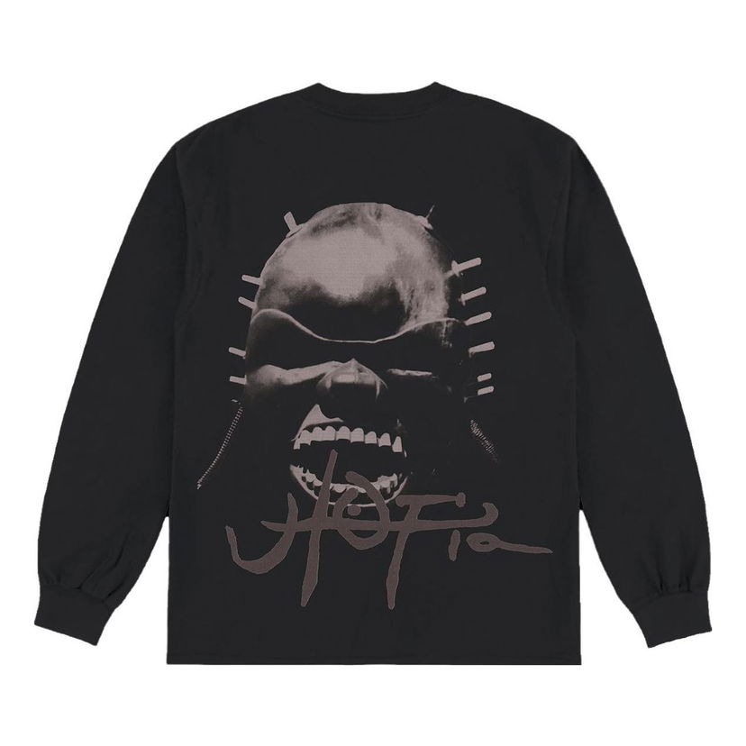 T-shirt Cactus Jack by Travis Scott Travis Scott Utopia A1 Long Sleeve T-Shirt Svart | TSUT-BS11