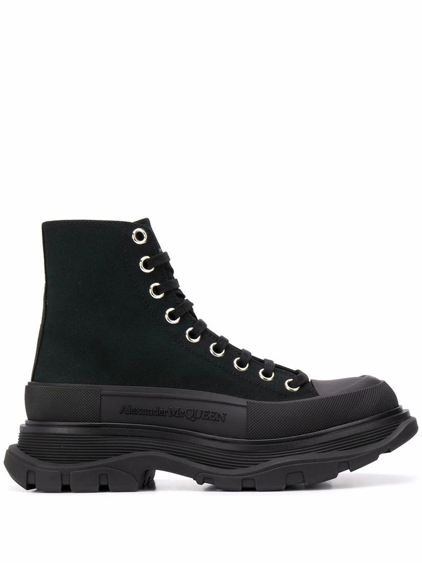 Sneakers och skor Alexander McQueen Tread Slick Ankle Boots Svart | 611706W4L321000