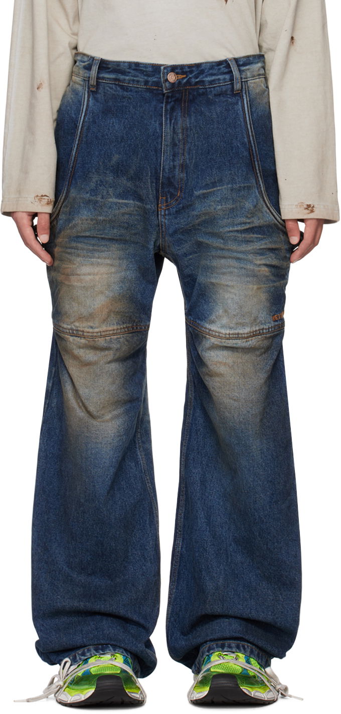 Jeans We11done We11done Wire Carpenter Jeans Blå | WD-DP0-24-339-M-NV