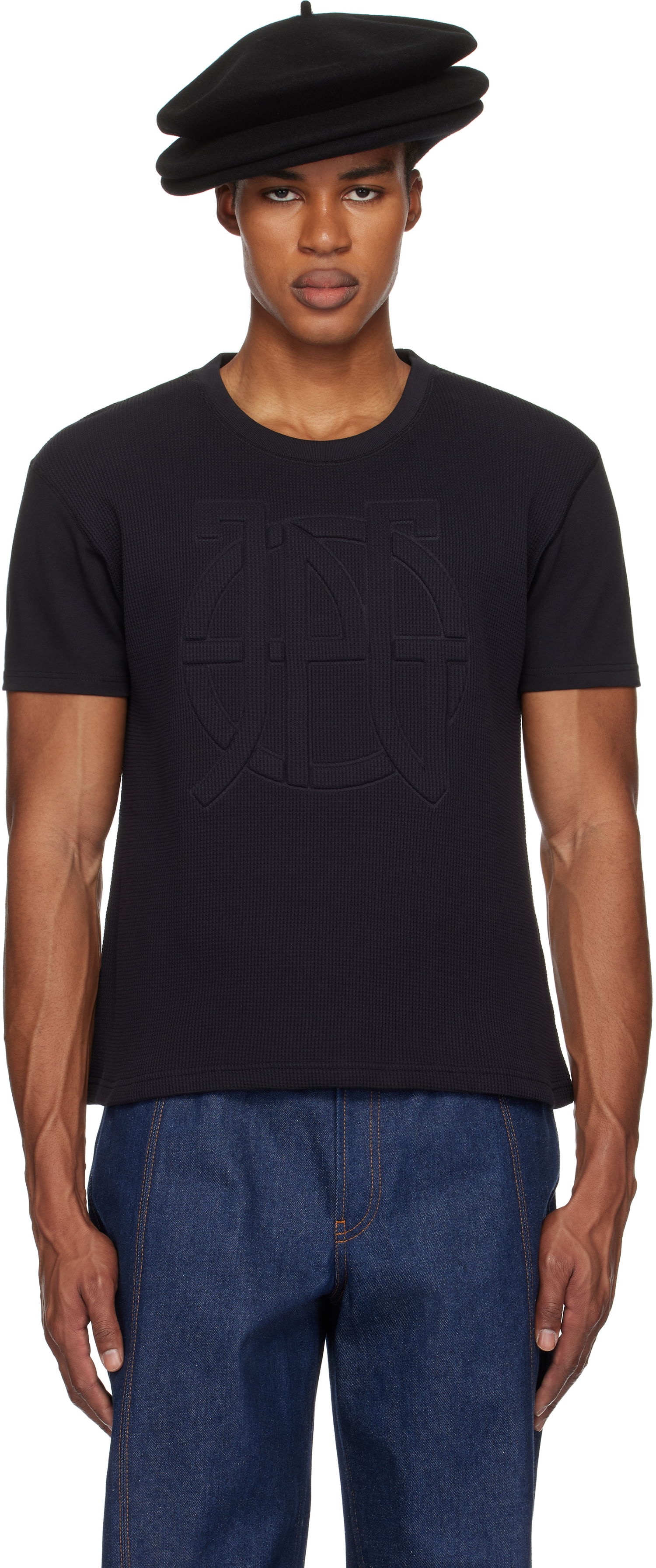 T-shirt Jean Paul Gaultier Jean Paul Gaultier Oversized JPG T-Shirt Svart | 25/33-F-TS095E-J071-00, 0