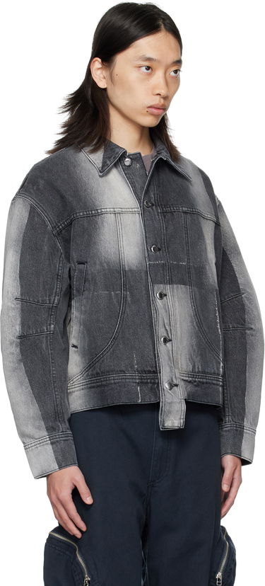 Jacka Eckhaus Latta Eckhaus Latta 'El Jacket Redux' Denim Jacket Grå | 1224-EL-PF25-SF, 1