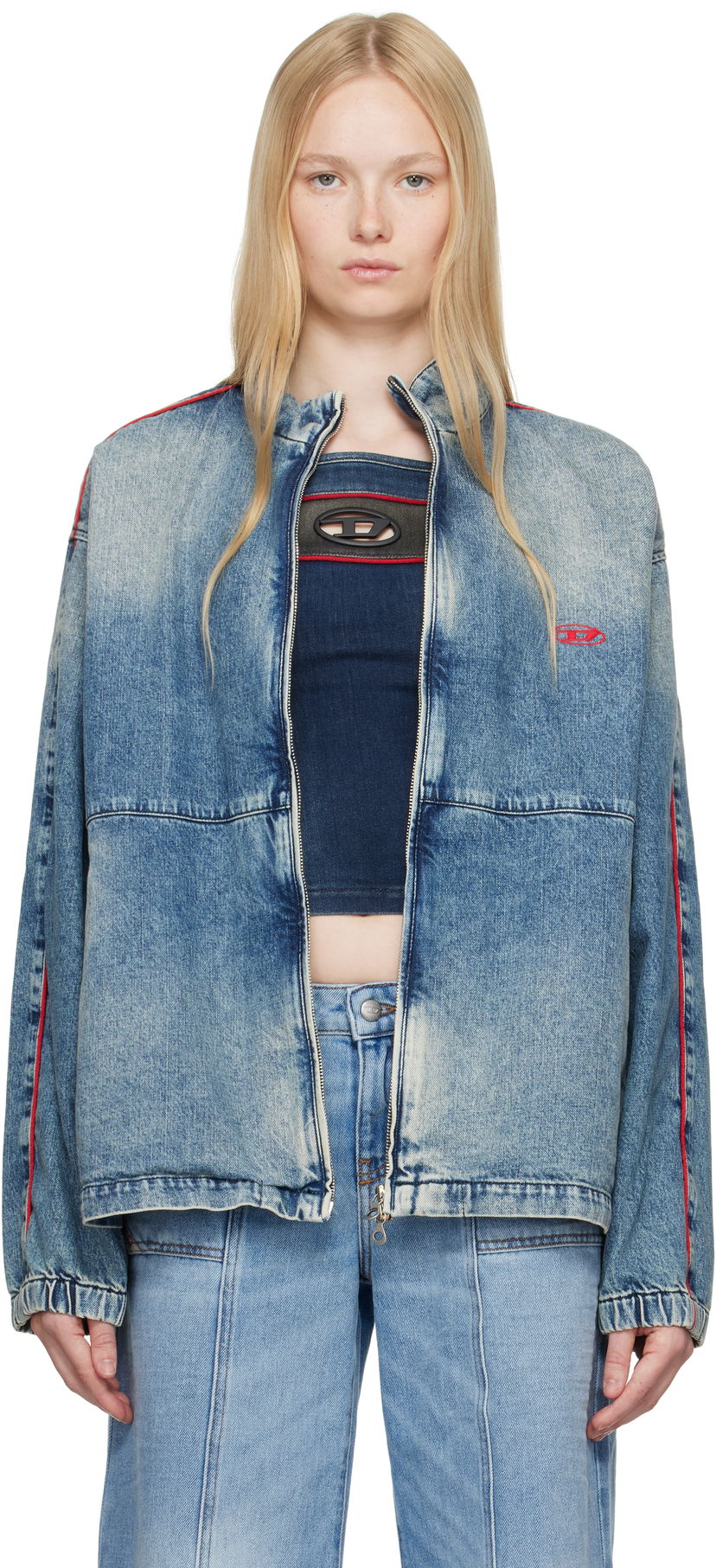 Jacka Diesel D-Krap-S2 Denim Jacket Blå | A16342 0ABCP