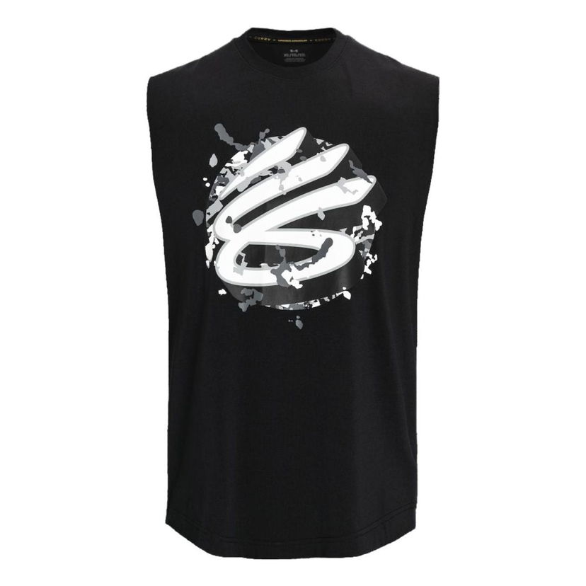 Linne Under Armour Curry Sleeveless Graphic Tank Svart | 1377307-001