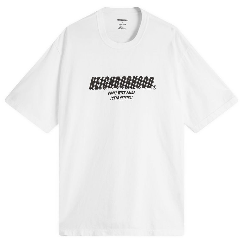 T-shirt Neighborhood Neighborhood SS-1 T-Shirt, Size Large Vit | 251PCNH-ST01-WHT