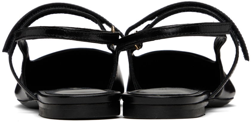 Kläder BY FAR BY FAR Jess Slingback Ballerina Flats Svart | 22SSJESFBLGLS, 1