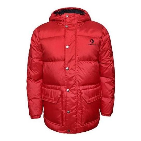 Pufferjacka Converse Down Fill Puffer Jacket Röd | 10006880-A03
