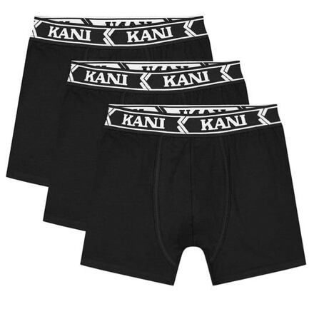 Boxare Karl Kani Karl Kani Retro Tape 3-Pack Boxer Briefs Svart | PD00008994